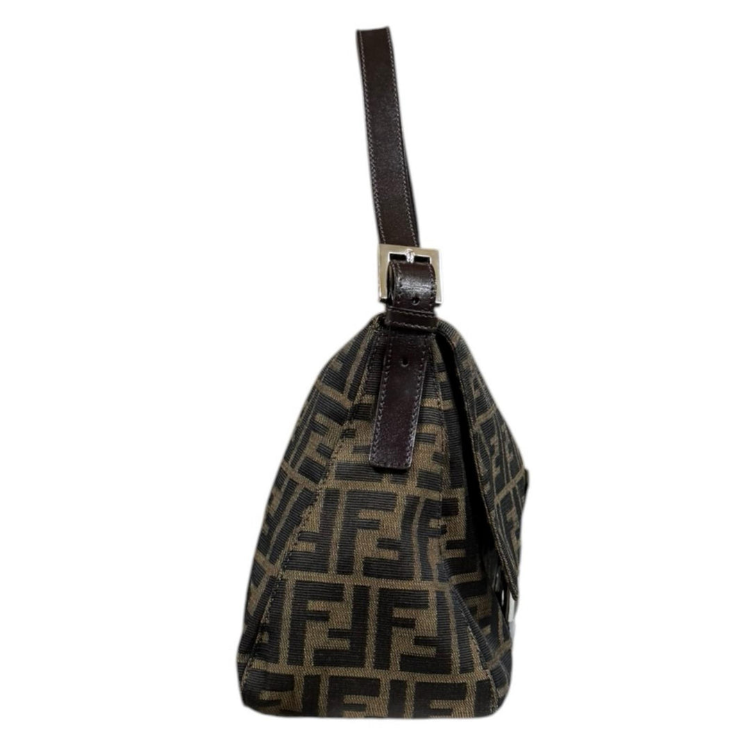 FENDI フェンディ マンマバケット ズッカ ショルダーバッグ キャンバス