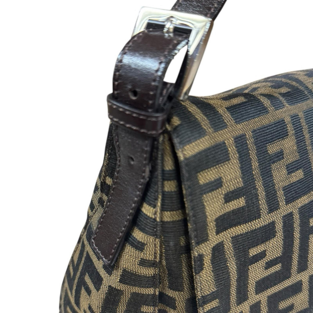 FENDI フェンディ マンマバケット ズッカ ショルダーバッグ キャンバス