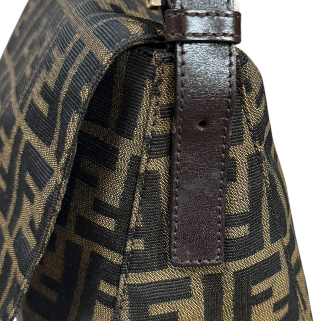 FENDI フェンディ マンマバケット ズッカ ショルダーバッグ キャンバス