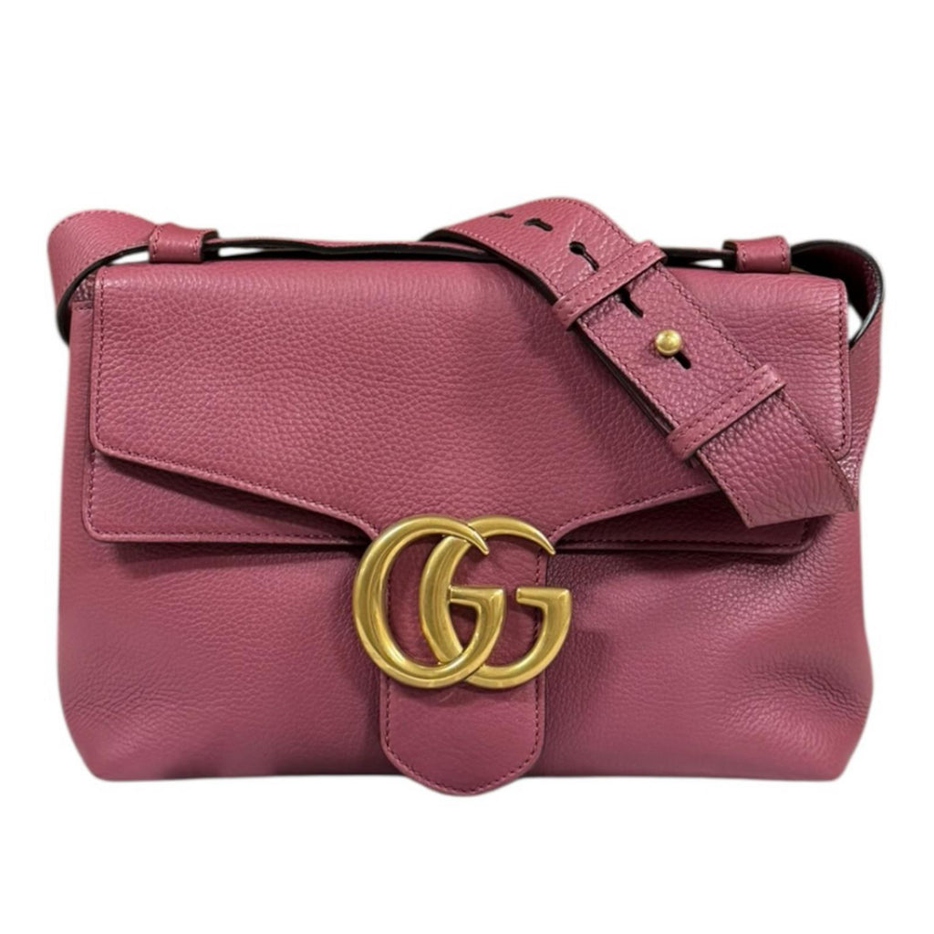 【未使用】 GUCCI グッチ GGマーモント ショルダーバッグ ピンク GUCCI グッチ GGマーモント ショルダーバッグ レザー ピンク