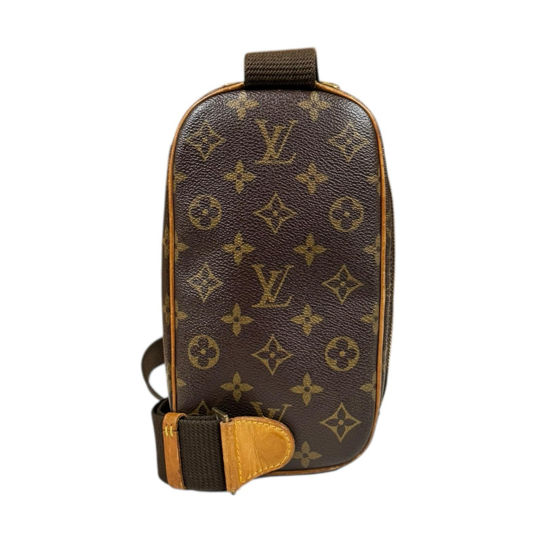 LOUIS VUITTON◇ポシェット・ガンジュ_モノグラムキャンバス/PVC/BRW