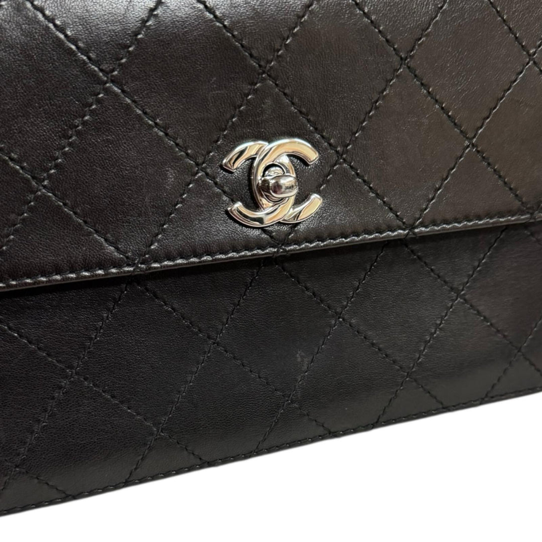 【証明書付】 シャネル マトラッセ ブラック レザーベルト シルバー 稼働 黒 楽天市場】CHANEL シャネル ココマーク ベルト レザー ブラック