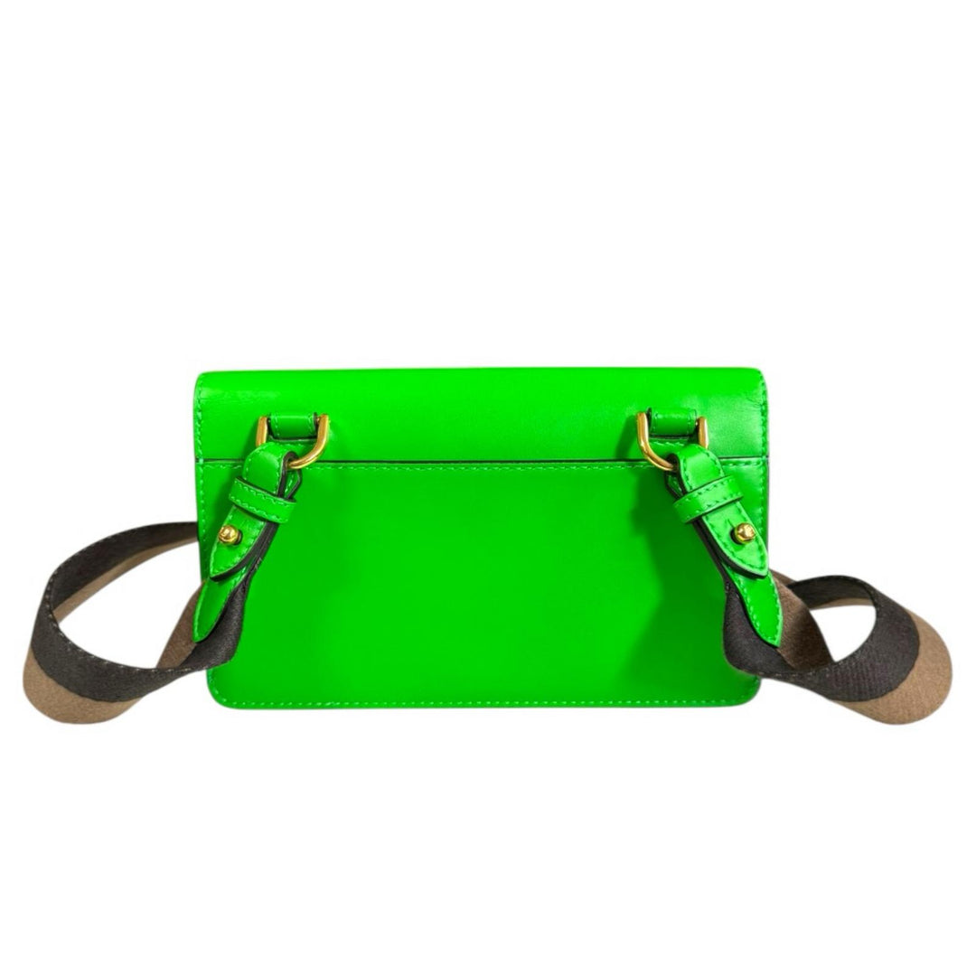 FENDI フェンディ フラット バゲット ショルダーバッグ レザー