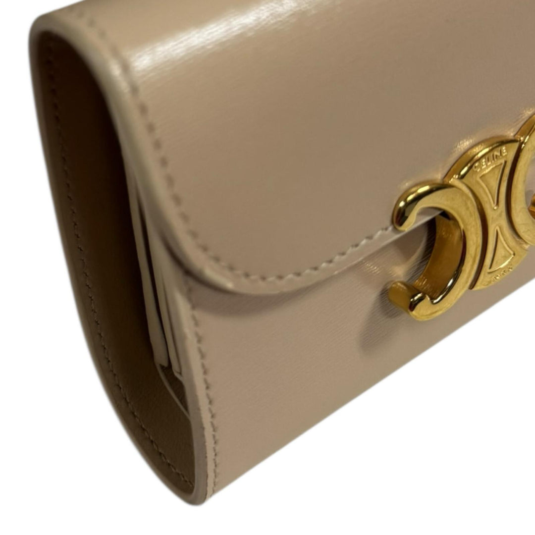 CELINE セリーヌ スモールフラップウォレット 三つ折り財布 レザー