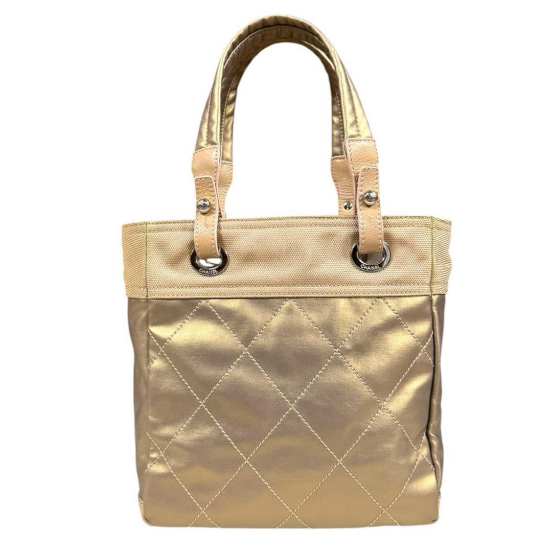 CHANEL シャネル パリビアリッツPM トートバッグ PVCコーティング