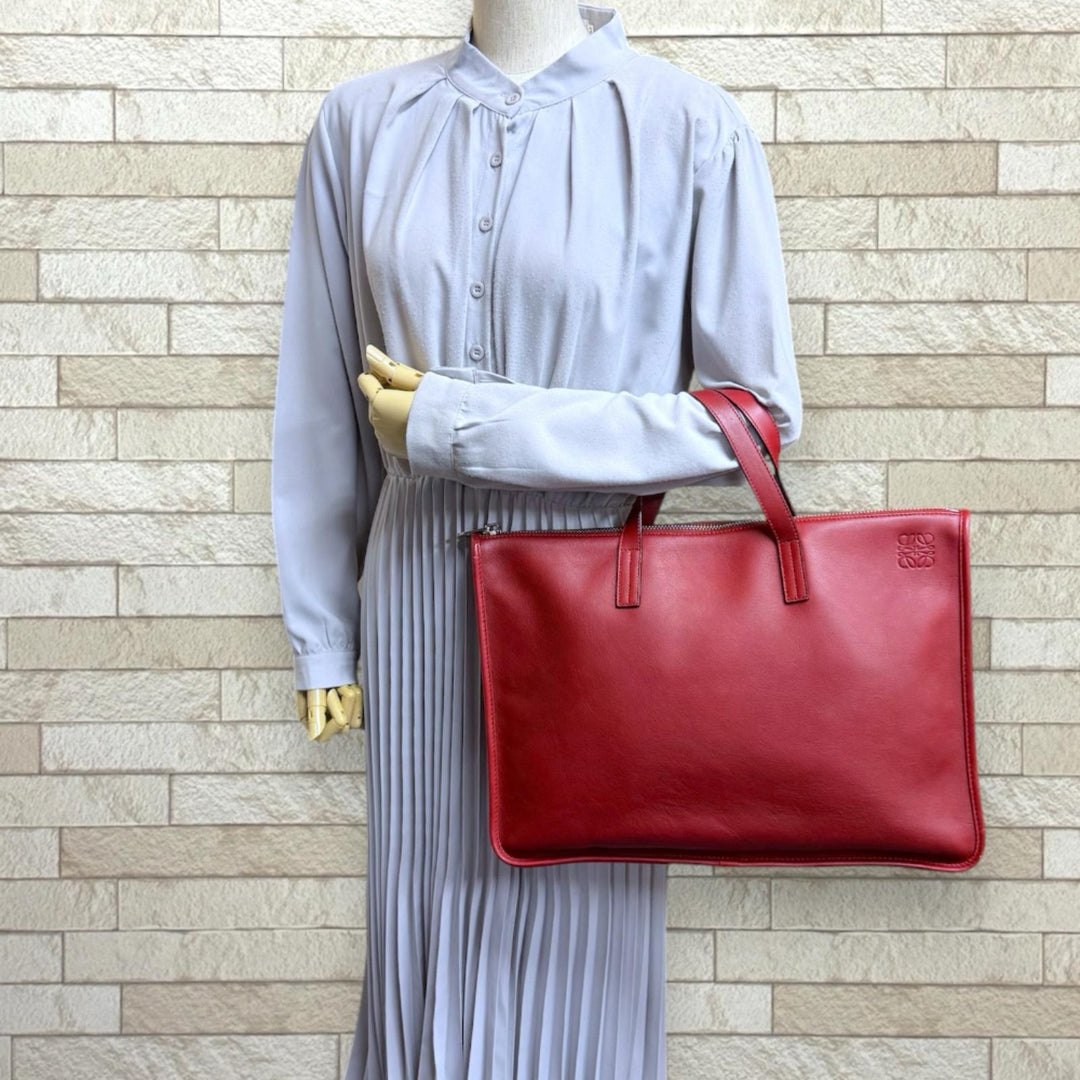 LOEWE ロエベ ニュートレド ブリーフケース ハンドバッグ レザー