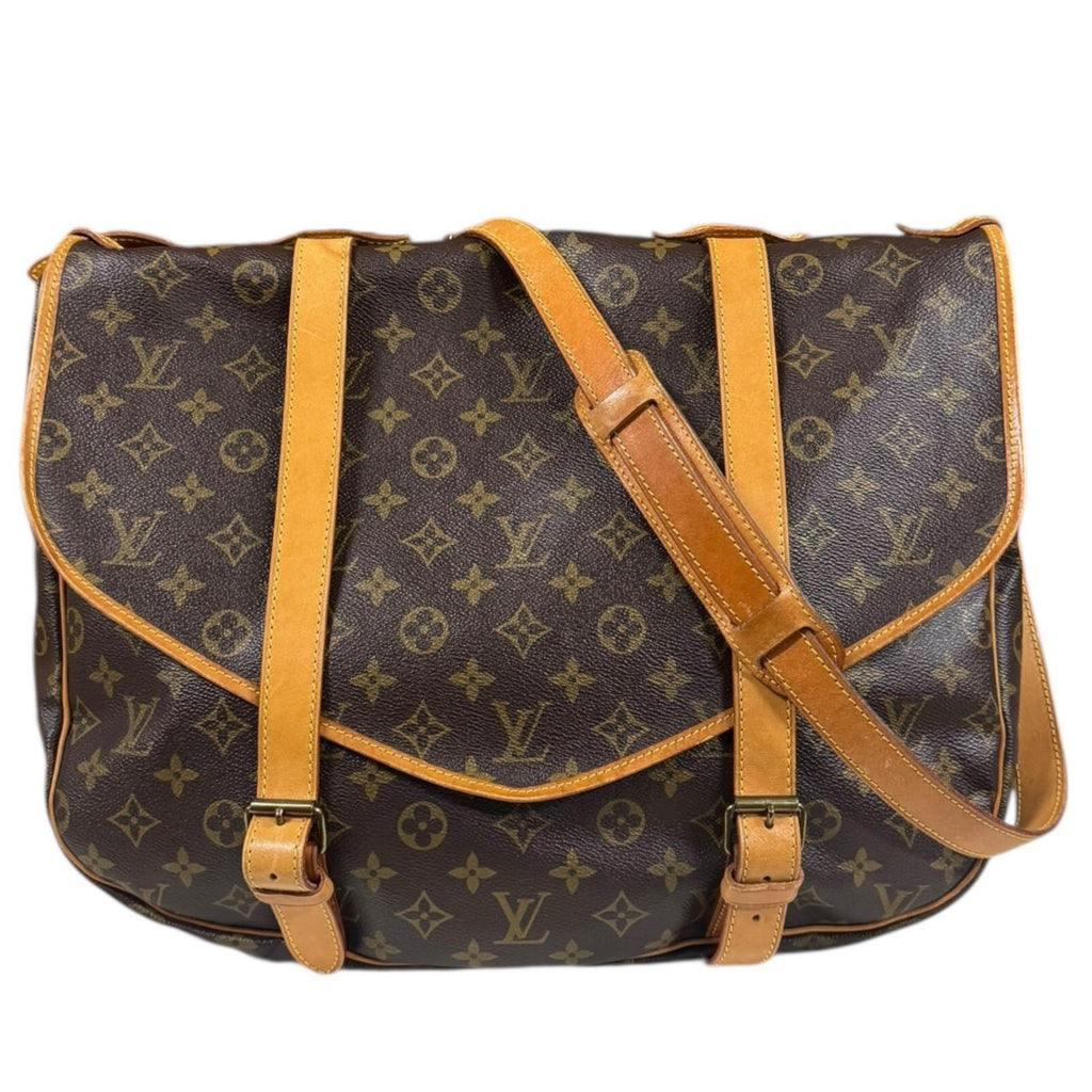 ち*し様 ルイ・ヴィトン　ショルダーバックモノグラム　ソミュール43 LOUIS VUITTON ルイヴィトン ソミュール43 モノグラム ショルダー