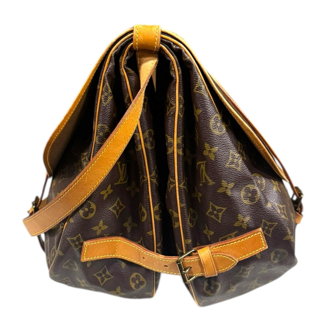 LOUIS VUITTON ルイヴィトン ソミュール43 モノグラム ショルダー