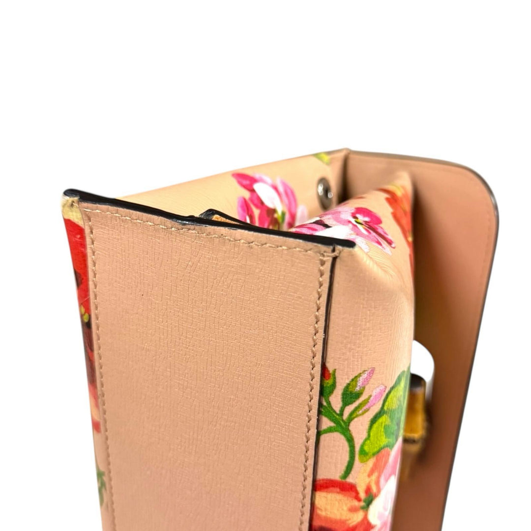 GUCCI グッチ デイリー バンブー ショルダーバッグ レザー マルチ