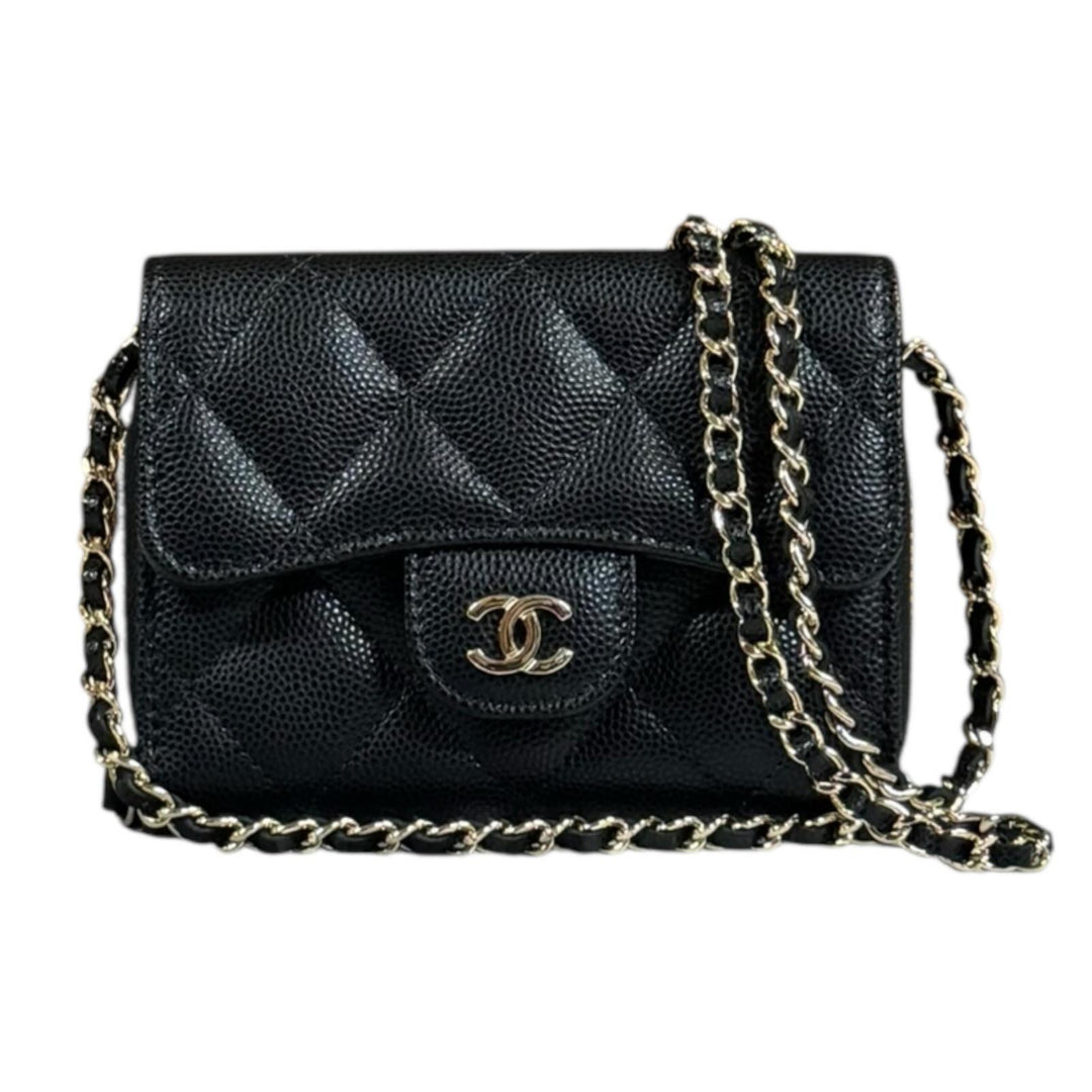 CHANEL シャネル マトラッセ ココマーク ショルダーバッグ キャビア