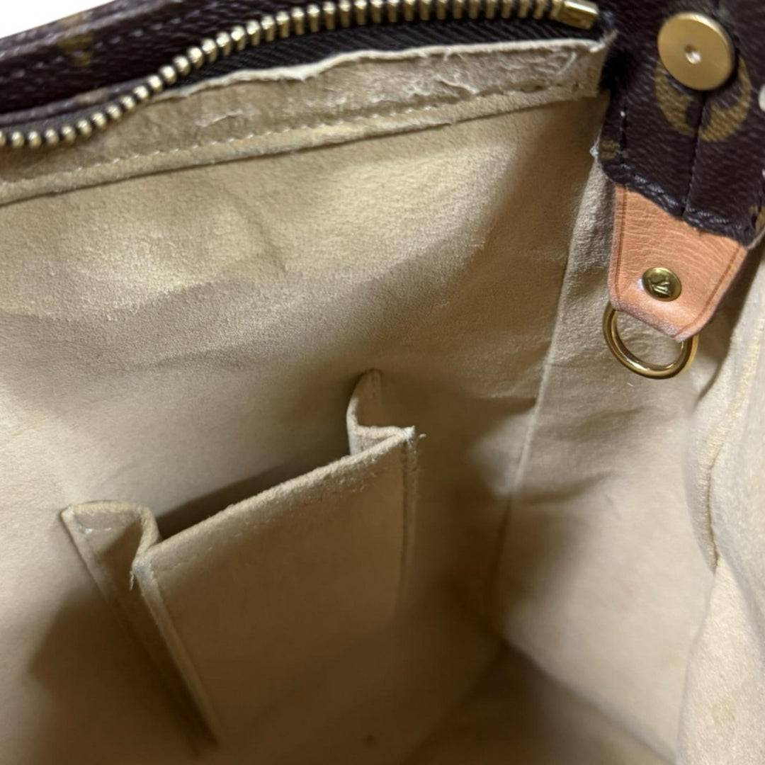 LOUIS VUITTON ルイ・ヴィトン ショルダーバッグ バッグ ルーピングGM ブラウン モノグラムキャンバス ヌメ革 レディース LOUIS VUITTON ルイヴィトン ルーピングGM モノグラム ショルダー