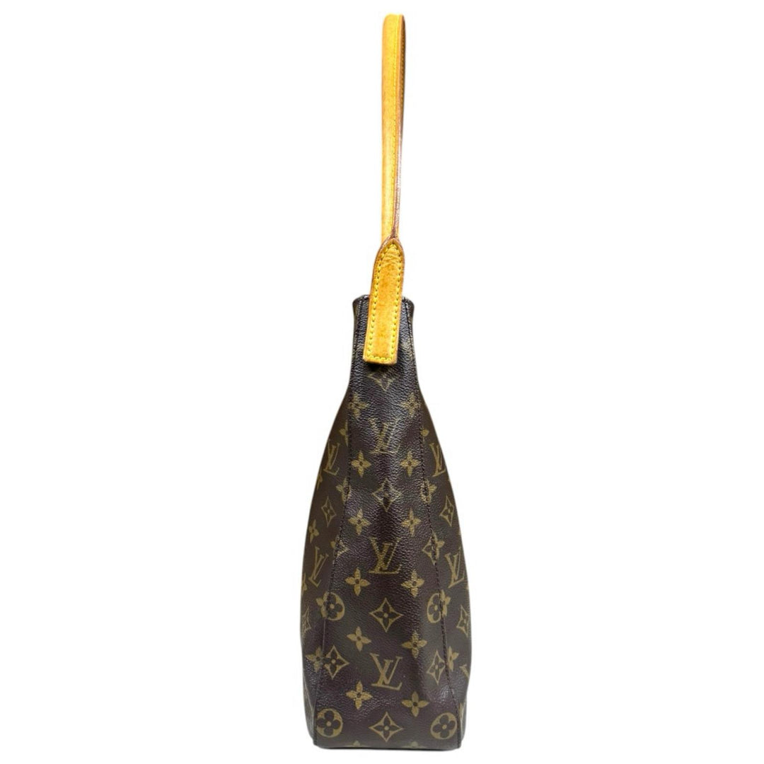 LOUIS VUITTON ルイ・ヴィトン ショルダーバッグ バッグ ルーピングGM ブラウン モノグラムキャンバス ヌメ革 レディース LOUIS VUITTON ルイヴィトン ルーピングGM モノグラム ショルダー