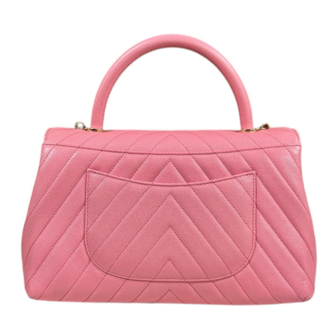 CHANEL シャネル ココハンドル29 Vステッチ ショルダーバッグ キャビア