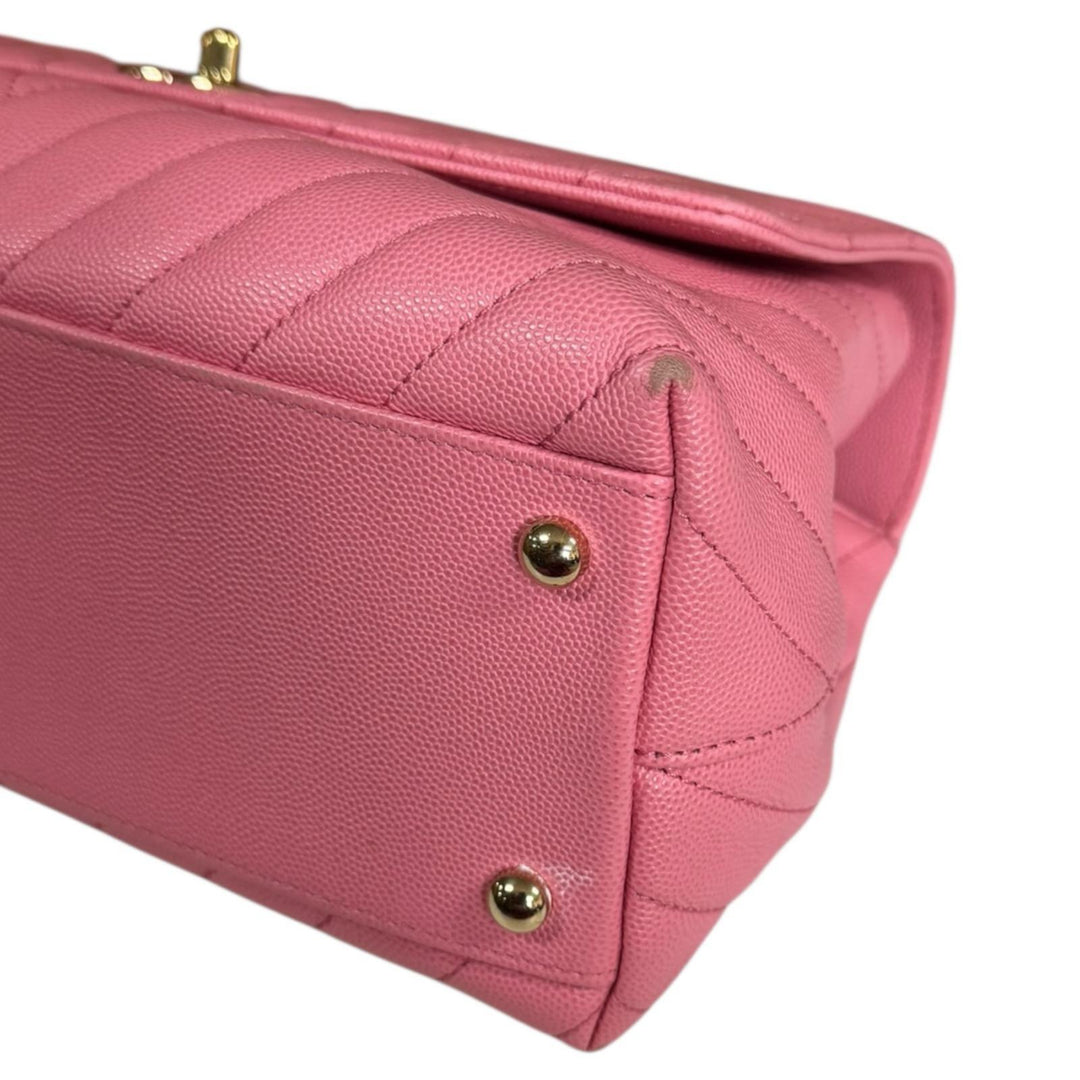 CHANEL シャネル ココハンドル29 Vステッチ ショルダーバッグ キャビア