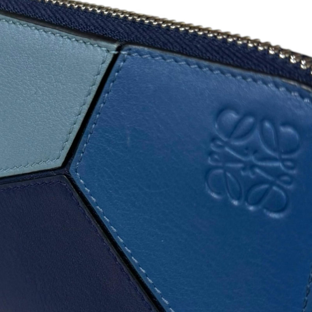 ロエベ LOEWE ブルー パズル ウォレット 長財布 ラウンドジップ LOEWE（ロエベ） Puzzle Stitches Long Horizontal Wallet C510U46X03