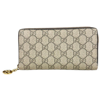 GUCCI グッチ インターロッキングG 長財布 GGスプリームキャンバス 
