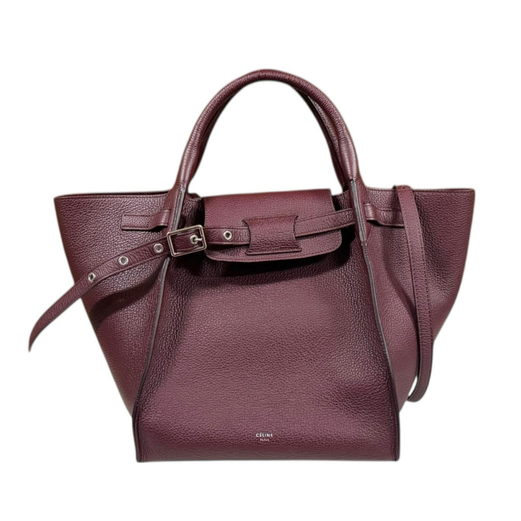 CELINE Big Bag Small Shoulder Bag Leather Red Ladies Used – 【公式
