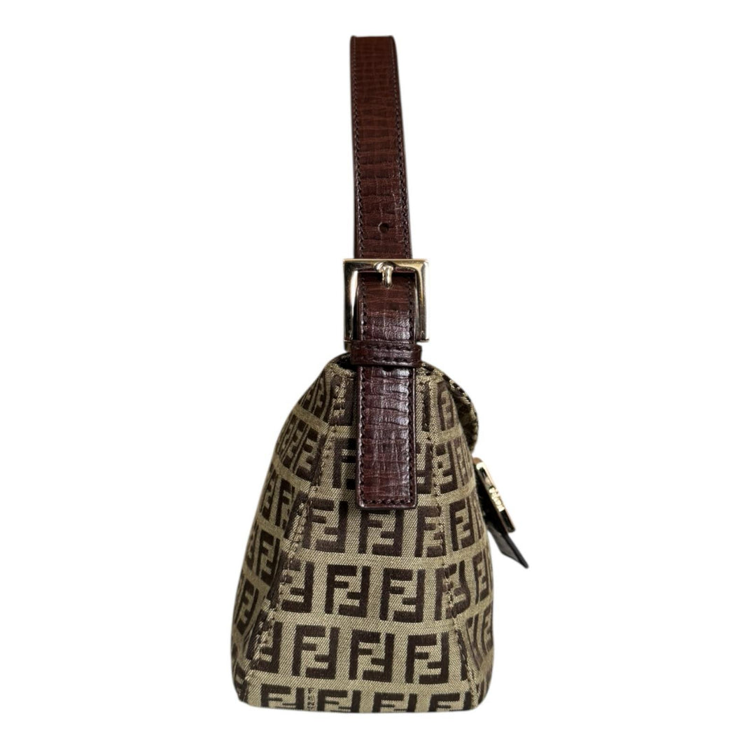 FENDI フェンディ マンマバケット ズッキーノ ハンドバッグ キャンバス