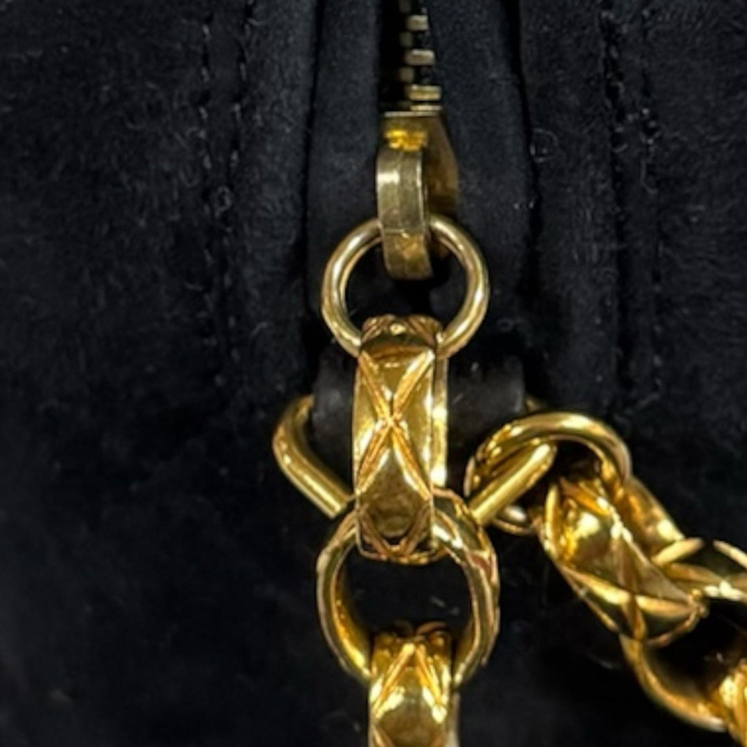 シャネル CHANEL 1番台 1985-1991 カメラバッグ ココマーク フリンジ スエード ショルダーバッグ【中古】 CHANEL（シャネル） ショルダーバッグ チェーン カメラバッグ AS3883