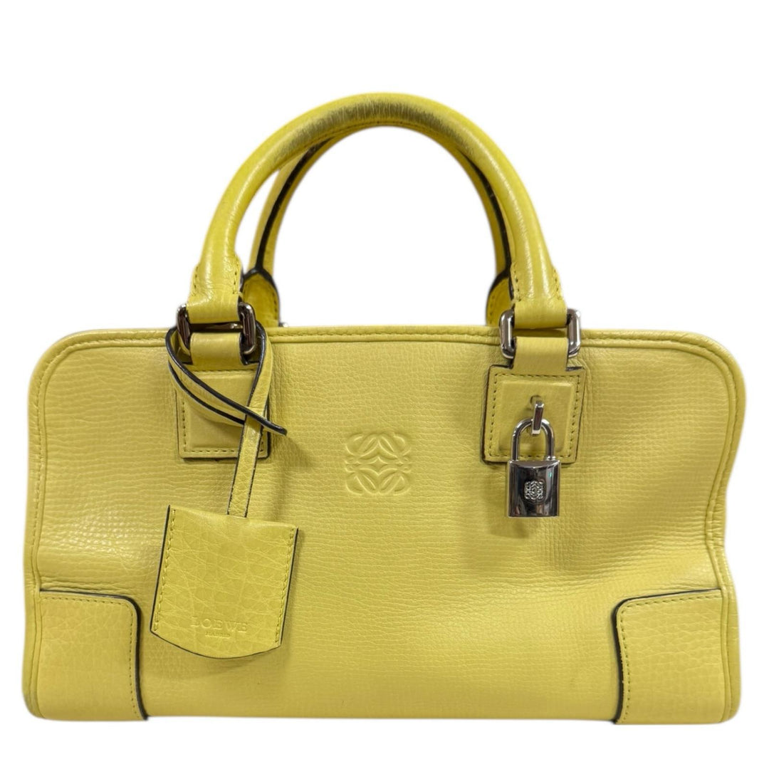 LOEWE ロエベ アマソナ28 ハンドバッグ ゴールド レザー LOEWE ロエベ アマソナ28 ハンドバッグ レザー イエロー レディース