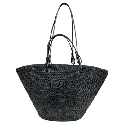 LOEWE ロエベ カゴバッグ アナグラム ショルダーバッグ ラフィア