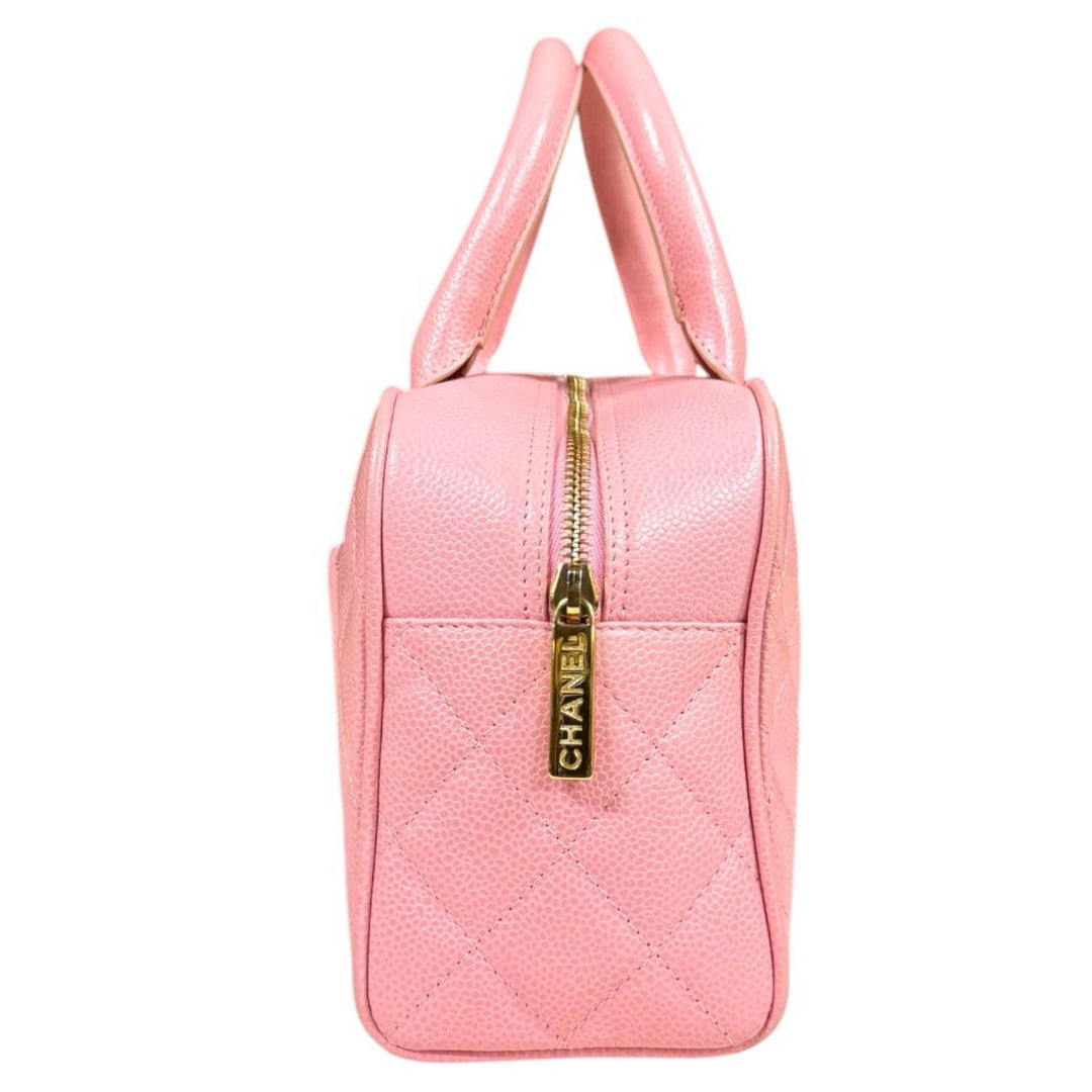 CHANEL シャネル ミニボストンバッグ マトラッセ ハンドバッグ
