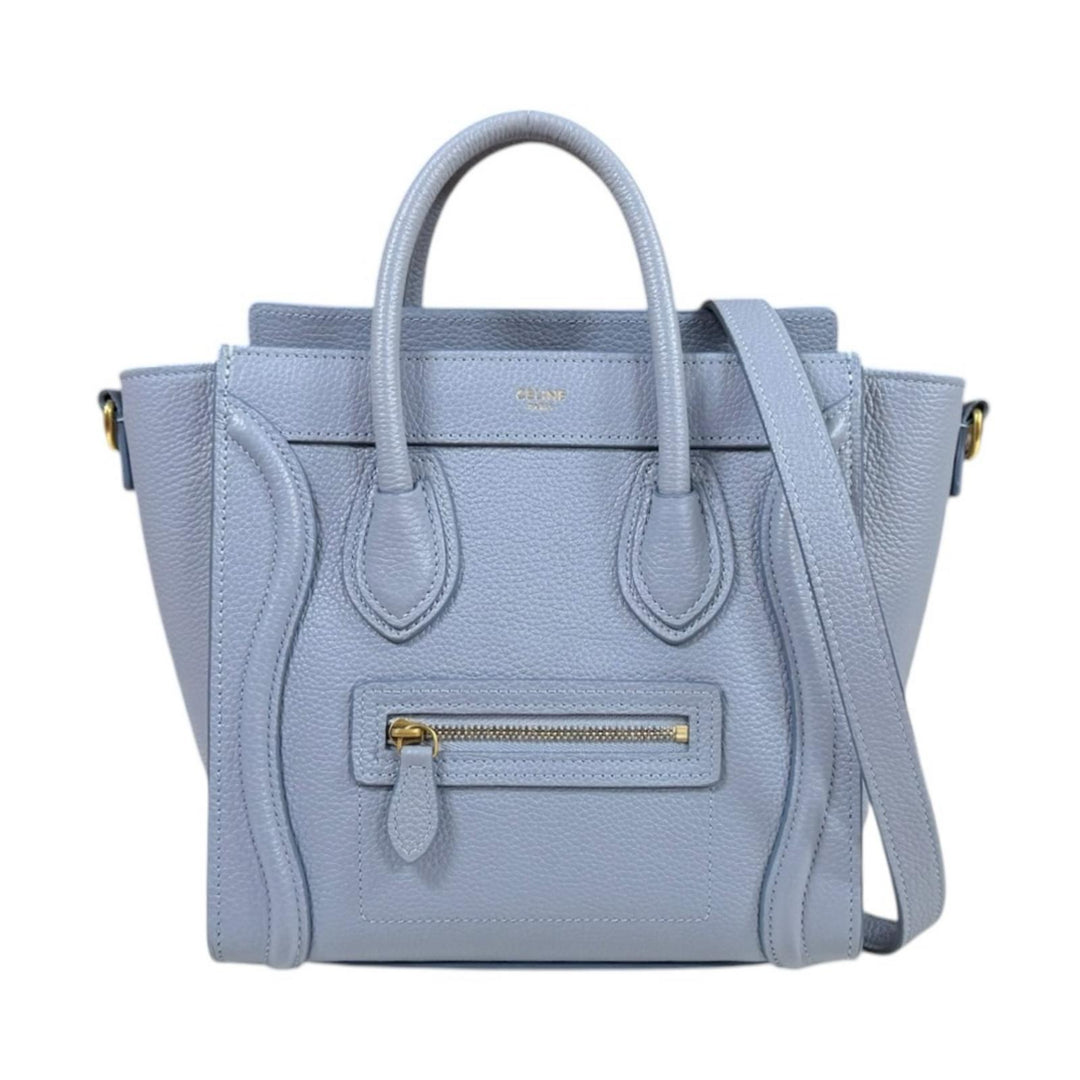CELINE セリーヌ ラゲージ ナノショッパー ショルダーバッグ レザー