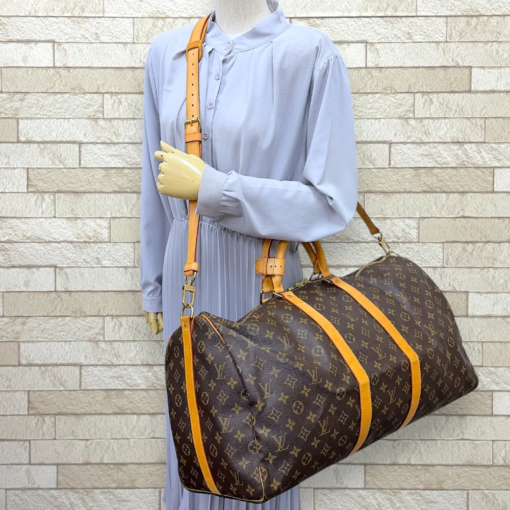 LOUIS VUITTON ルイヴィトン キーポル55バンドリエール モノグラム