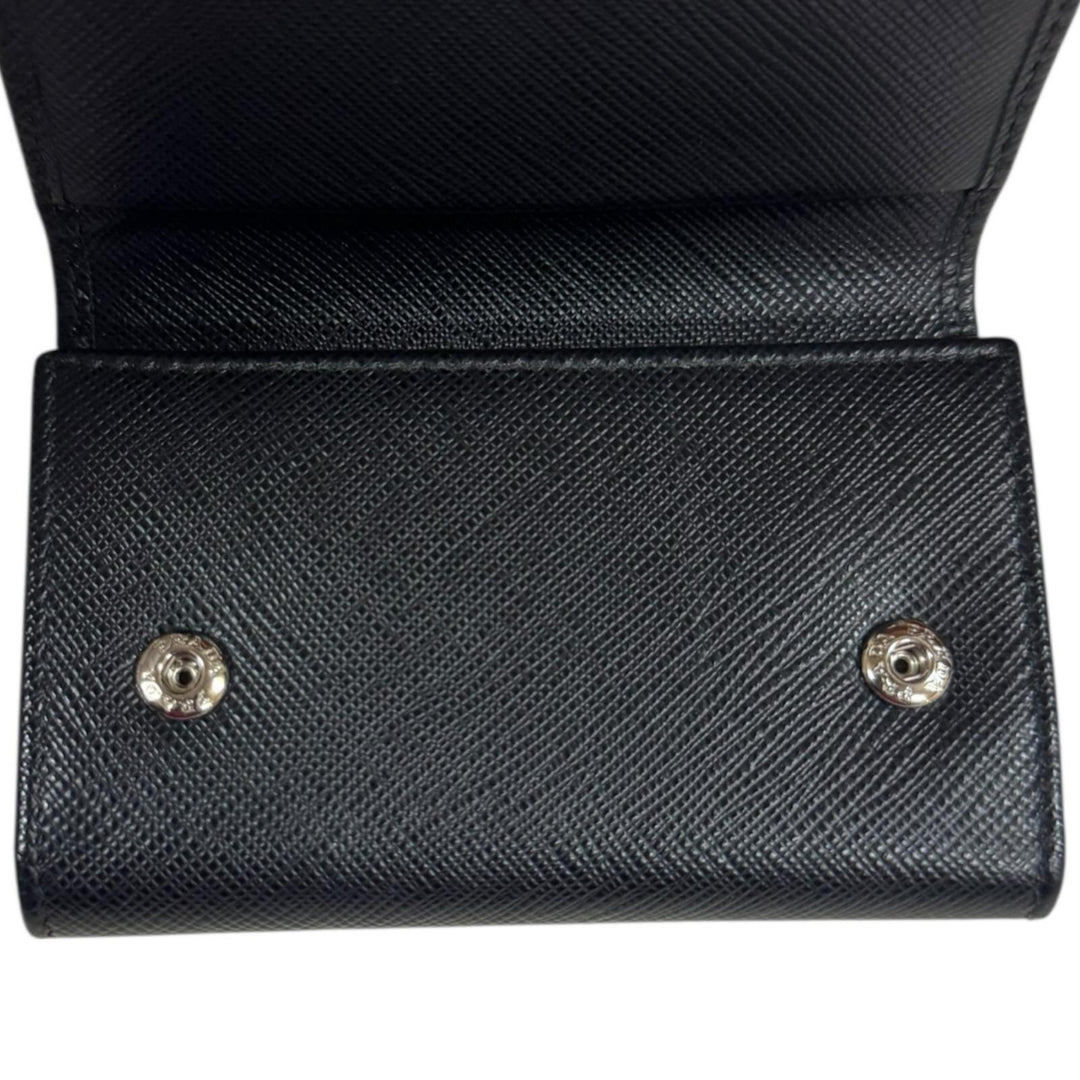 新品未使用✨本鑑定済み！ Prada プラダ　キーケース　ナイロン×サフィアーノ PRADA（プラダ） 未使用保管品 希少品 箱付き 三角ロゴ 金具 ナイロン