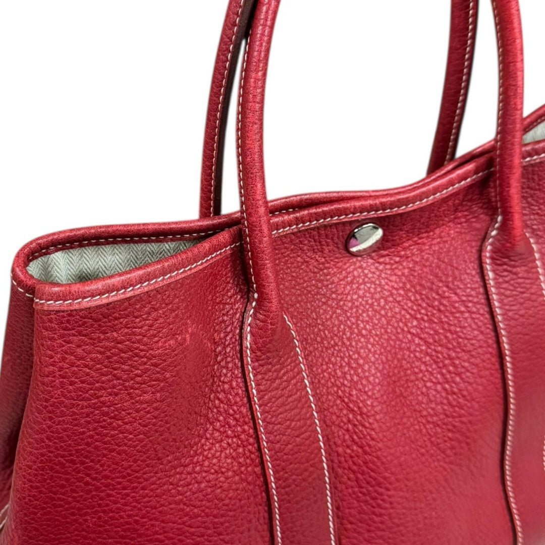 エルメス HERMES ガーデンパーティTPM トートバッグ バッグ レザー カントリー カントリー レディース レッド系 051568CK 【中古】 HERMES エルメス ガーデンパーティTPM トートバッグ カントリー レッド