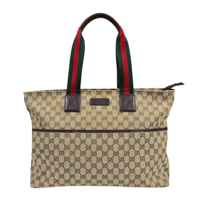 GUCCI グッチ マザーズバッグ シェリーライン トートバッグ GG 