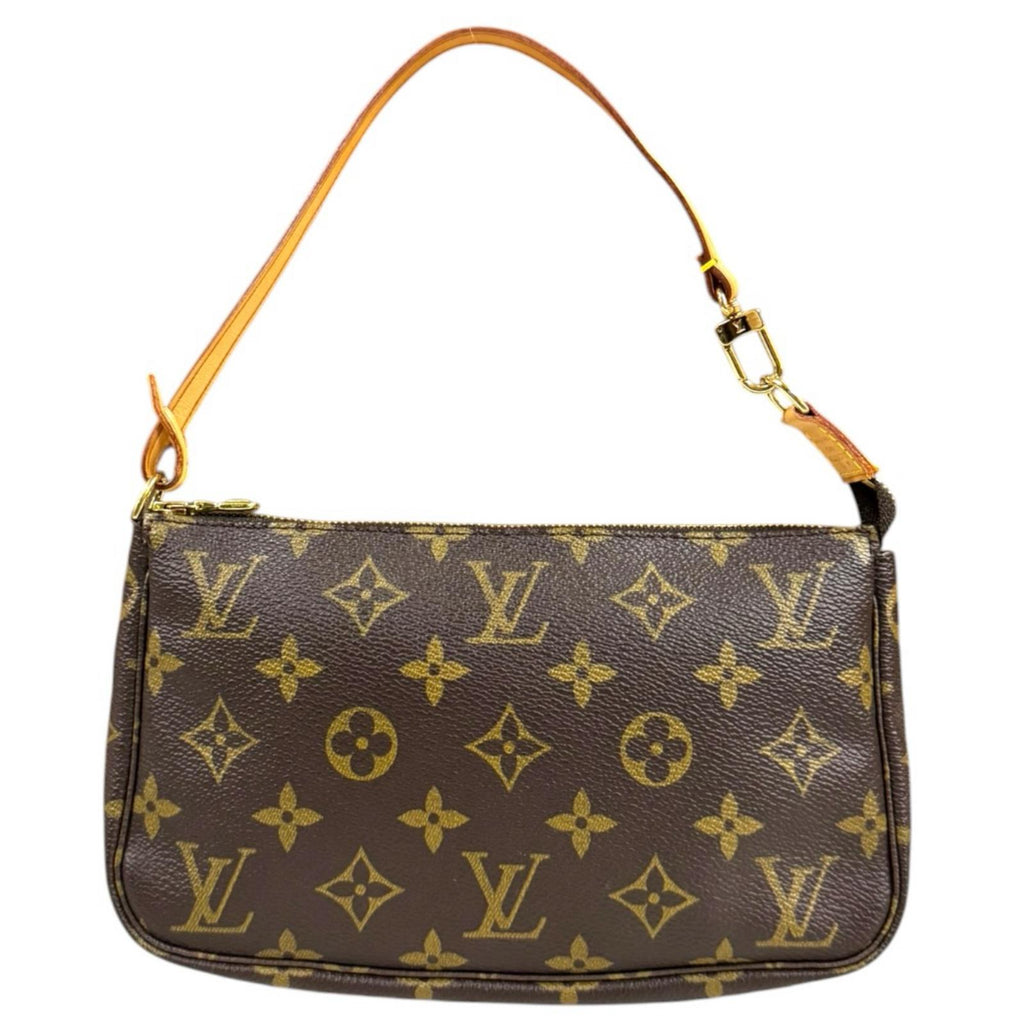 極美品 ルイヴィトン ポシェット アクセソワール モノグラム ブラウン LOUIS VUITTON ルイヴィトン ポシェットアクセソワール モノグラム
