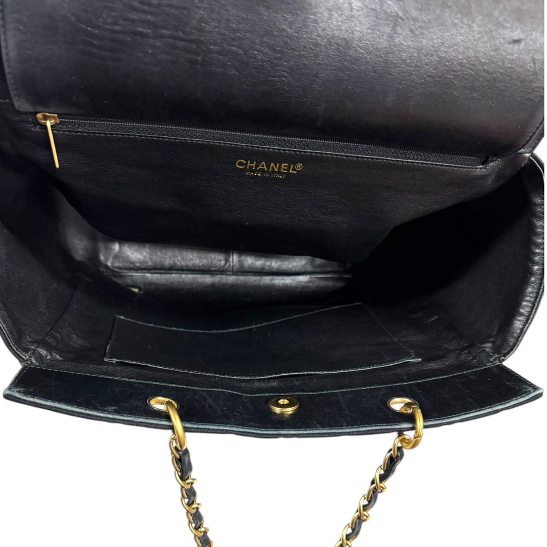 シャネル チョコバ—　 トートバッグ コットン ブラック レディース CHANEL  中古 R&Kリサイクルキング CHANEL シャネル チョコバ― トートバッグ コットン ブラック