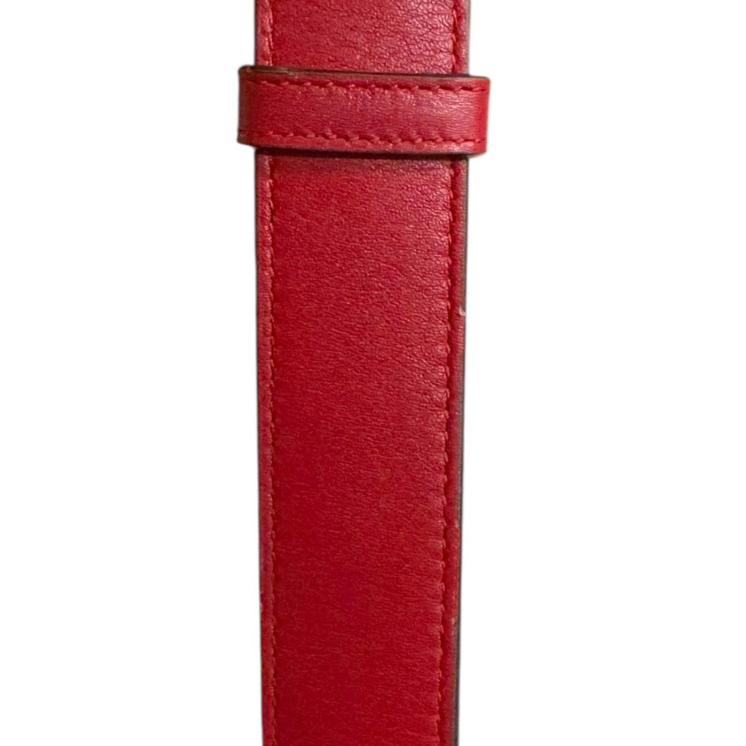 GUCCI グッチ GGマーモント ウエストバッグ レザー レッド レディース