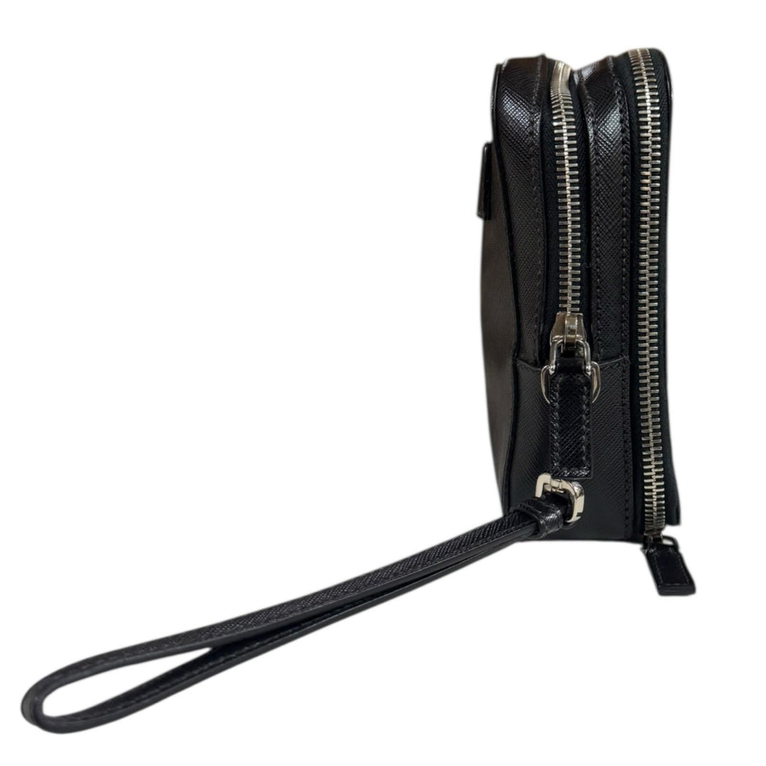 PRADA プラダ セカンドバッグ レザー ブラック メンズ 中古 – 【公式