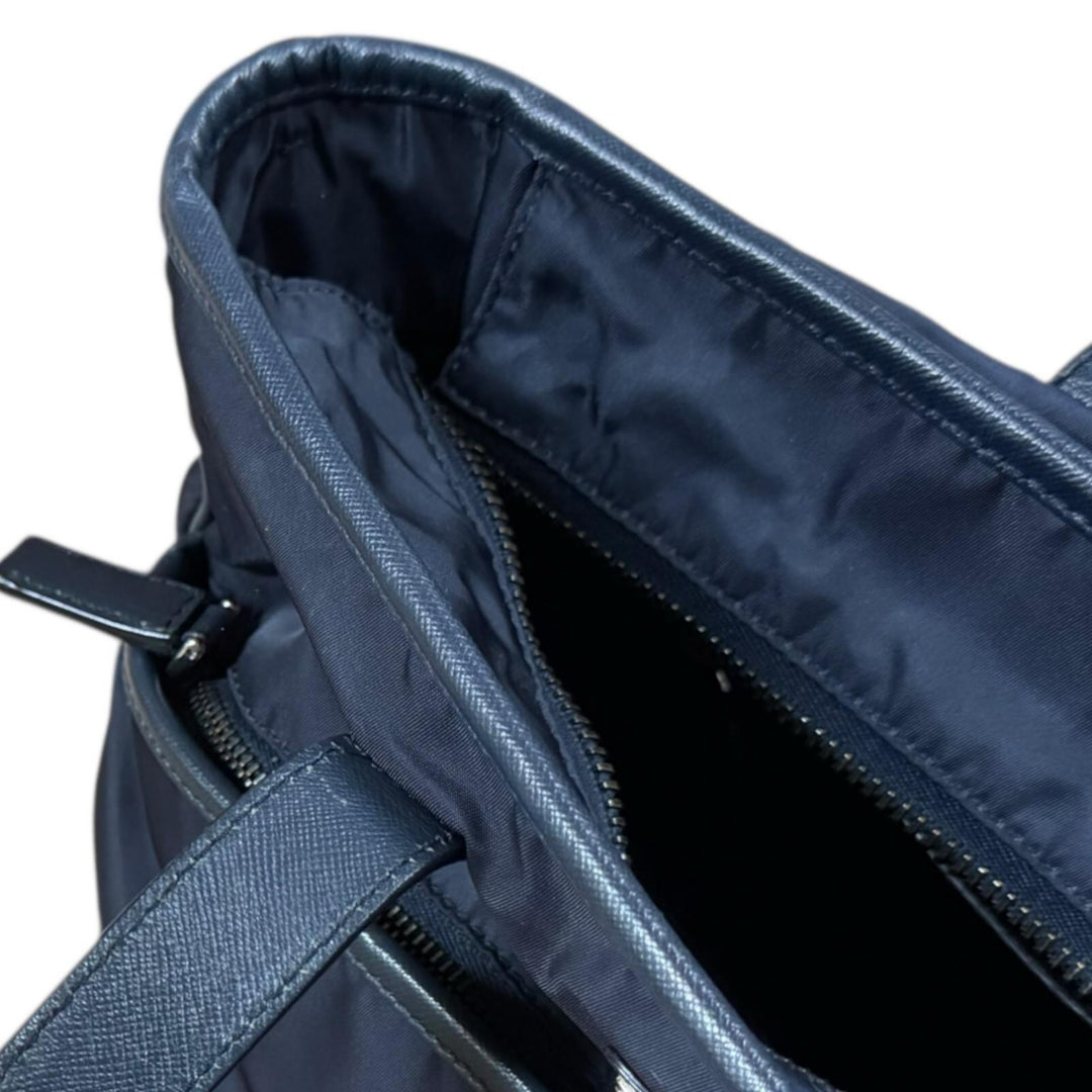 PRADA プラダ ショルダーバッグ ナイロン ネイビー メンズ 中古