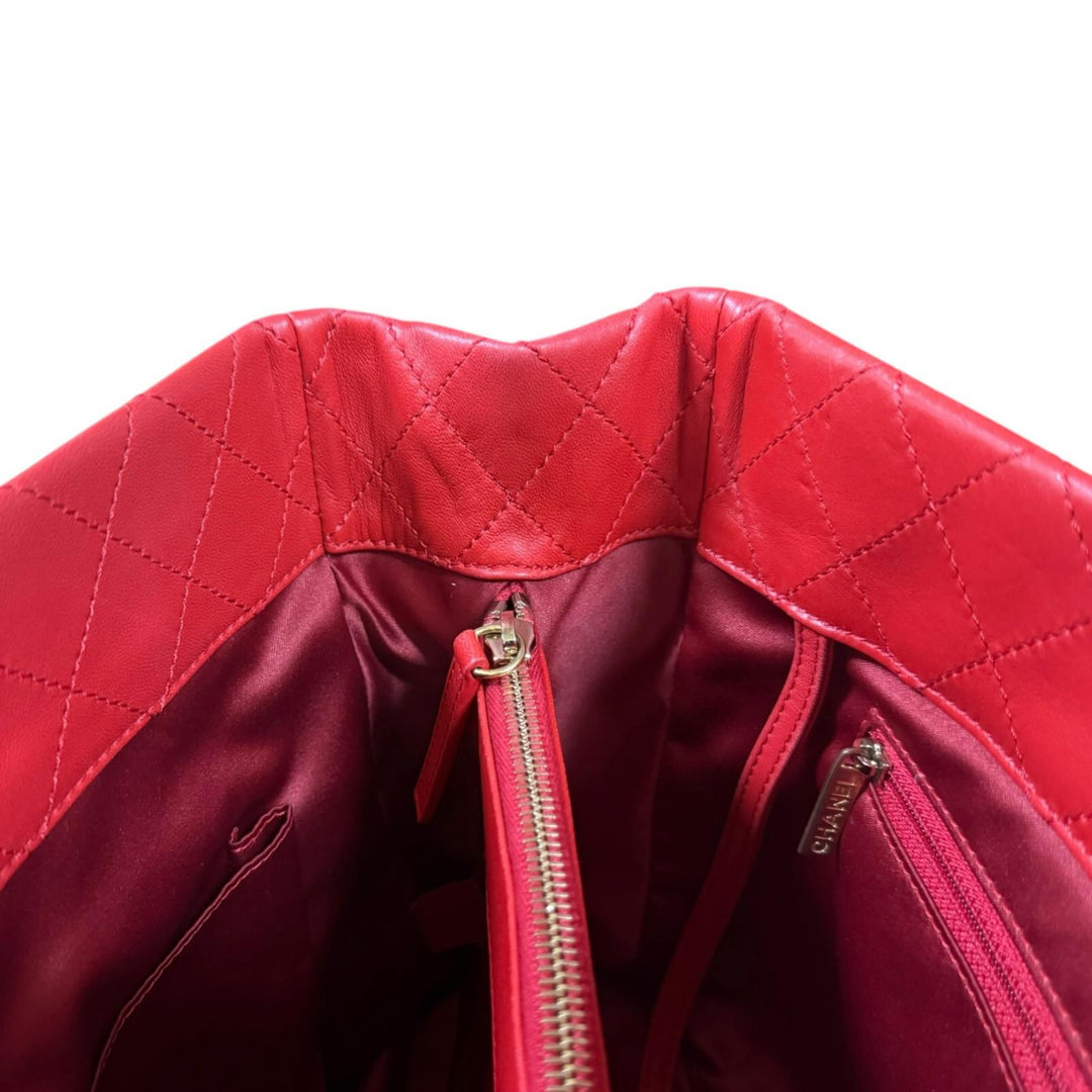 ♡6.8→♡訳アリ美品♡CHANEL ケース マトラッセ ラムスキン 赤 CHANEL シャネル ミニ マトラッセ シングルチェーン ショルダー