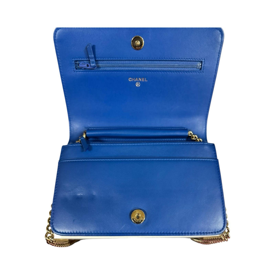 CHANEL シャネル ボーイシャネル ショルダーバッグ レザー ブルー