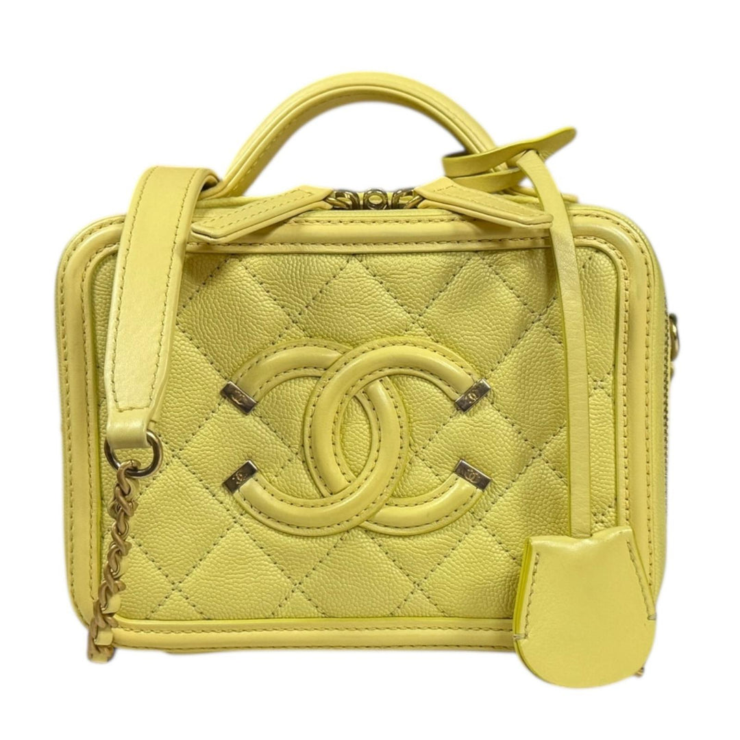 美品★CHANEL ★ケース CCフィリグリー CHANEL シャネル CCフィリグリー ショルダーバッグ キャビアスキン