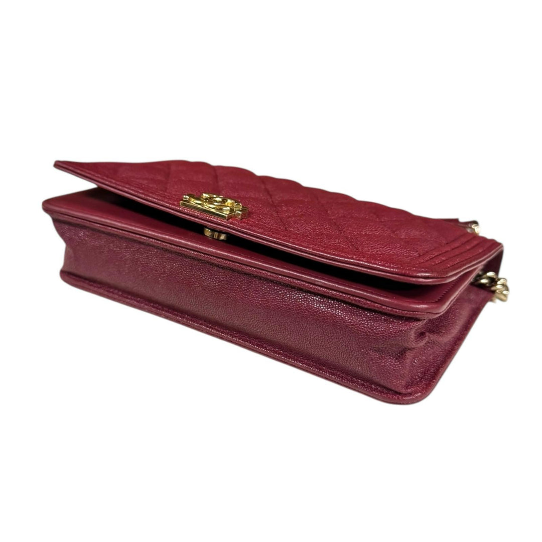 CHANEL シャネル ボーイシャネル ショルダーバッグ キャビアスキン