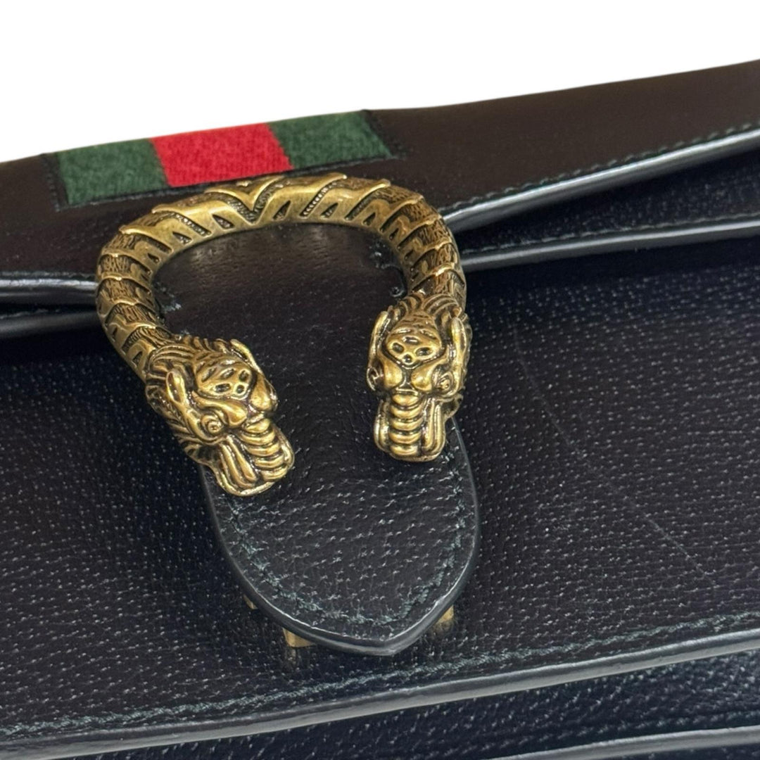 GUCCI グッチ ディオニュソス ショルダーバッグ レザー ブラック