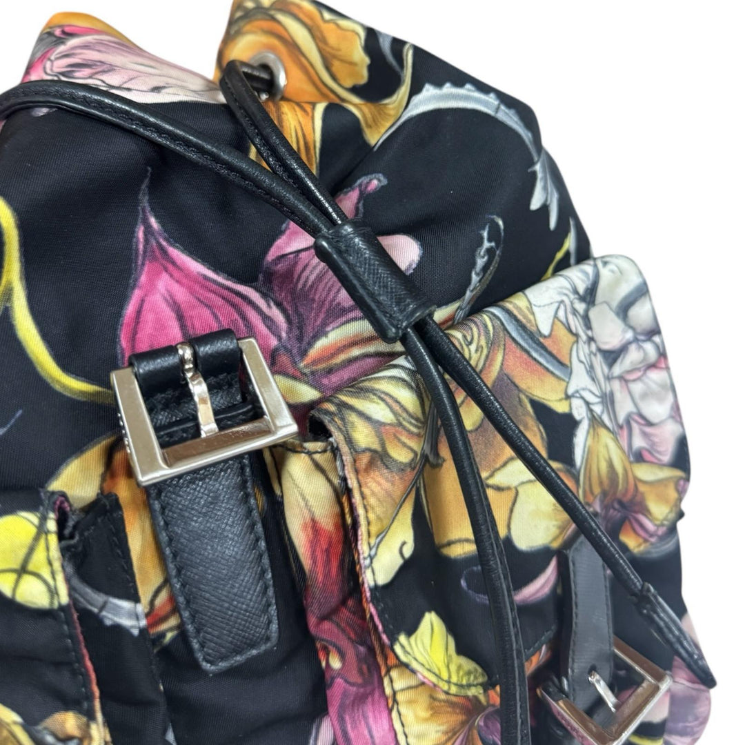 PRADA プラダ フラワー リュック・デイパック ナイロン レディース