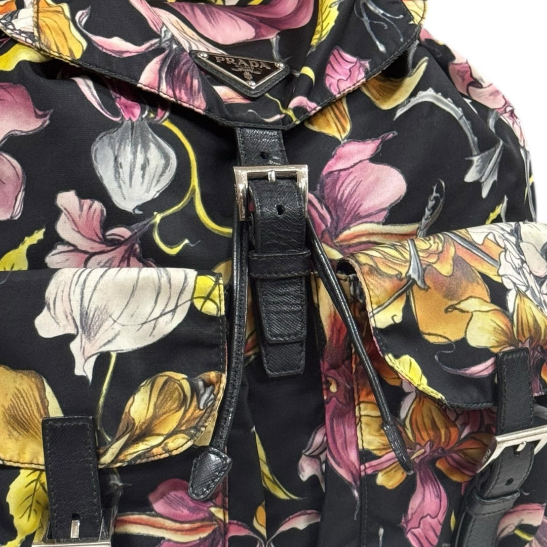 PRADA プラダ フラワー リュック・デイパック ナイロン レディース