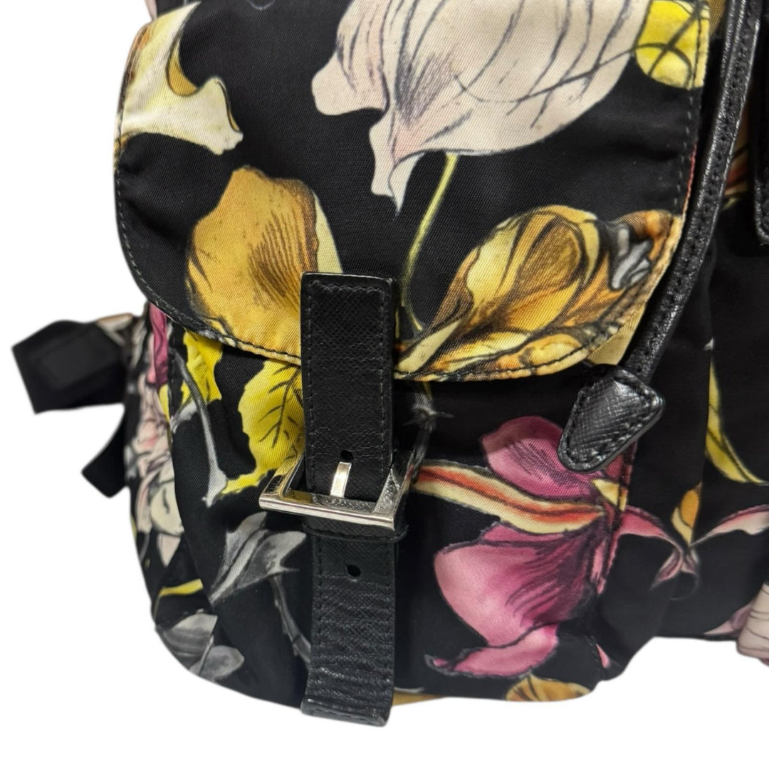 PRADA プラダ フラワー リュック・デイパック ナイロン レディース