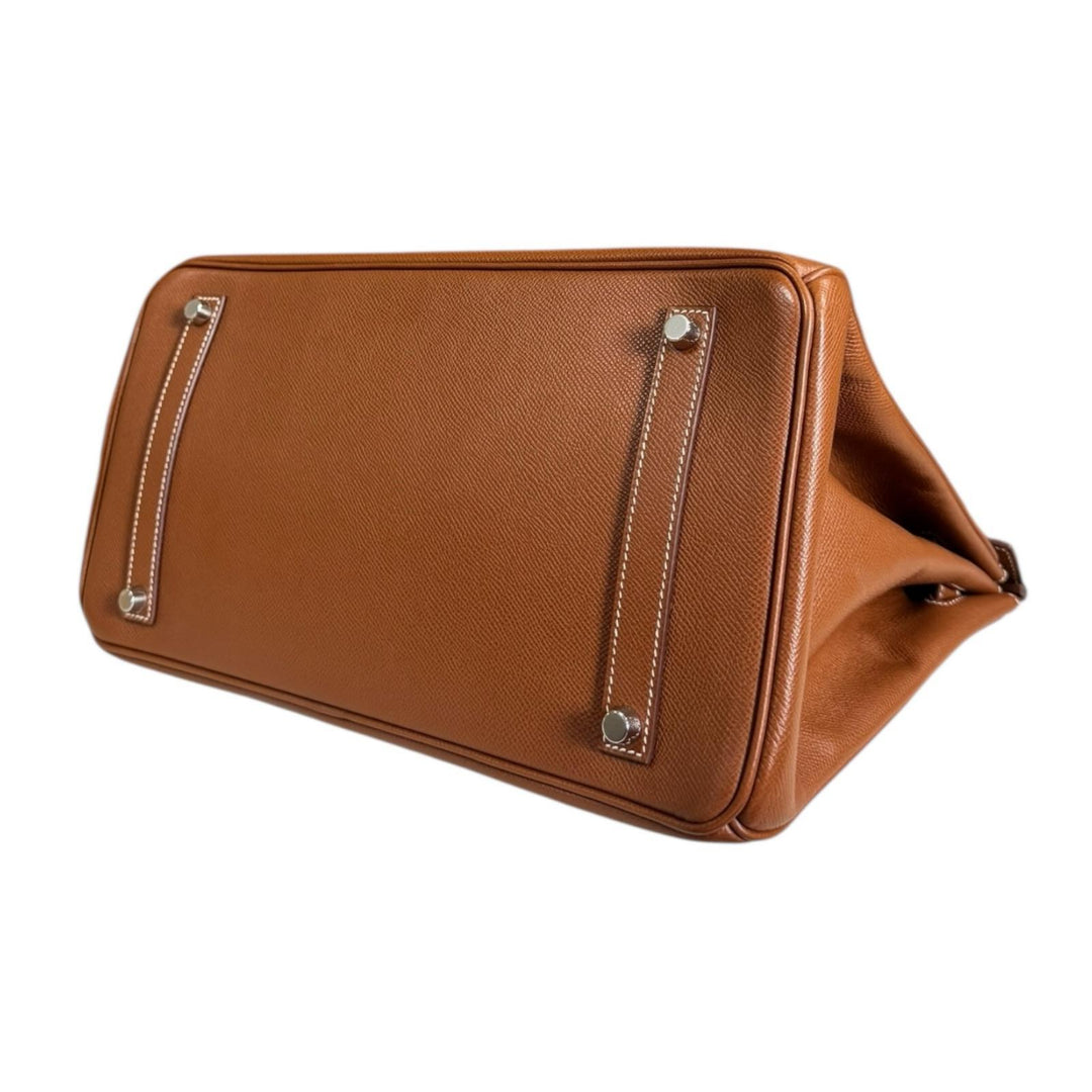 HERMES エルメス バーキン35 ハンドバッグ ヴォーエプソン ブラウン