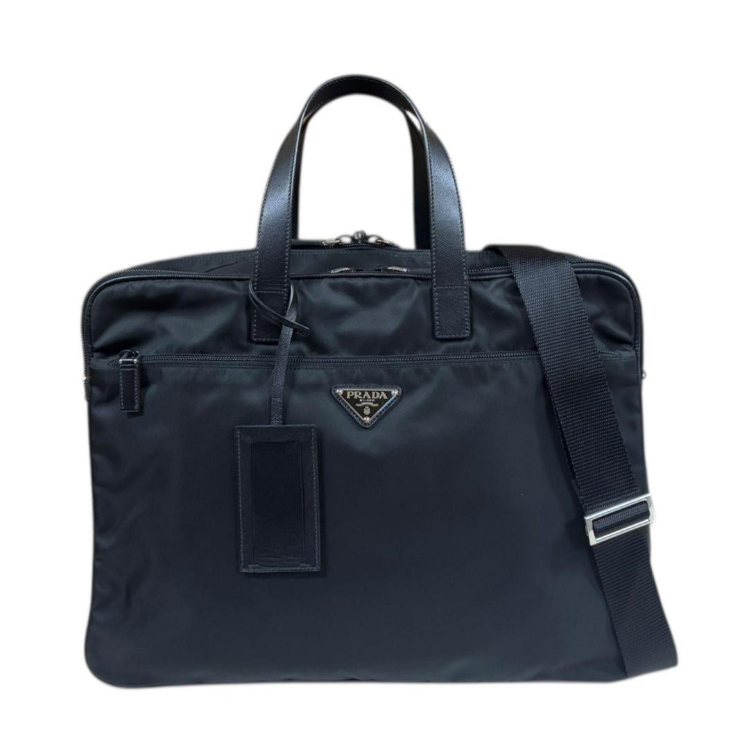 PRADA プラダ ビジネスバッグ ナイロン ブラック レディース 中古
