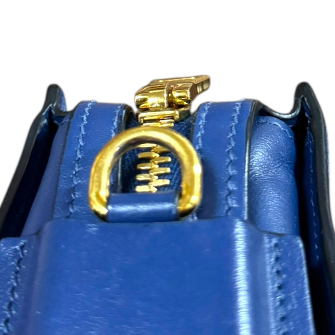 PRADA プラダ サフィアーノ ショルダーバッグ レザー ブルー