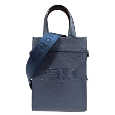 FENDI フェンディ ショルダーバッグ  青 【古着】【中古】【送料無料】 FENDI（フェンディ） ショルダーバッグ レザー 7M0299 ブルー