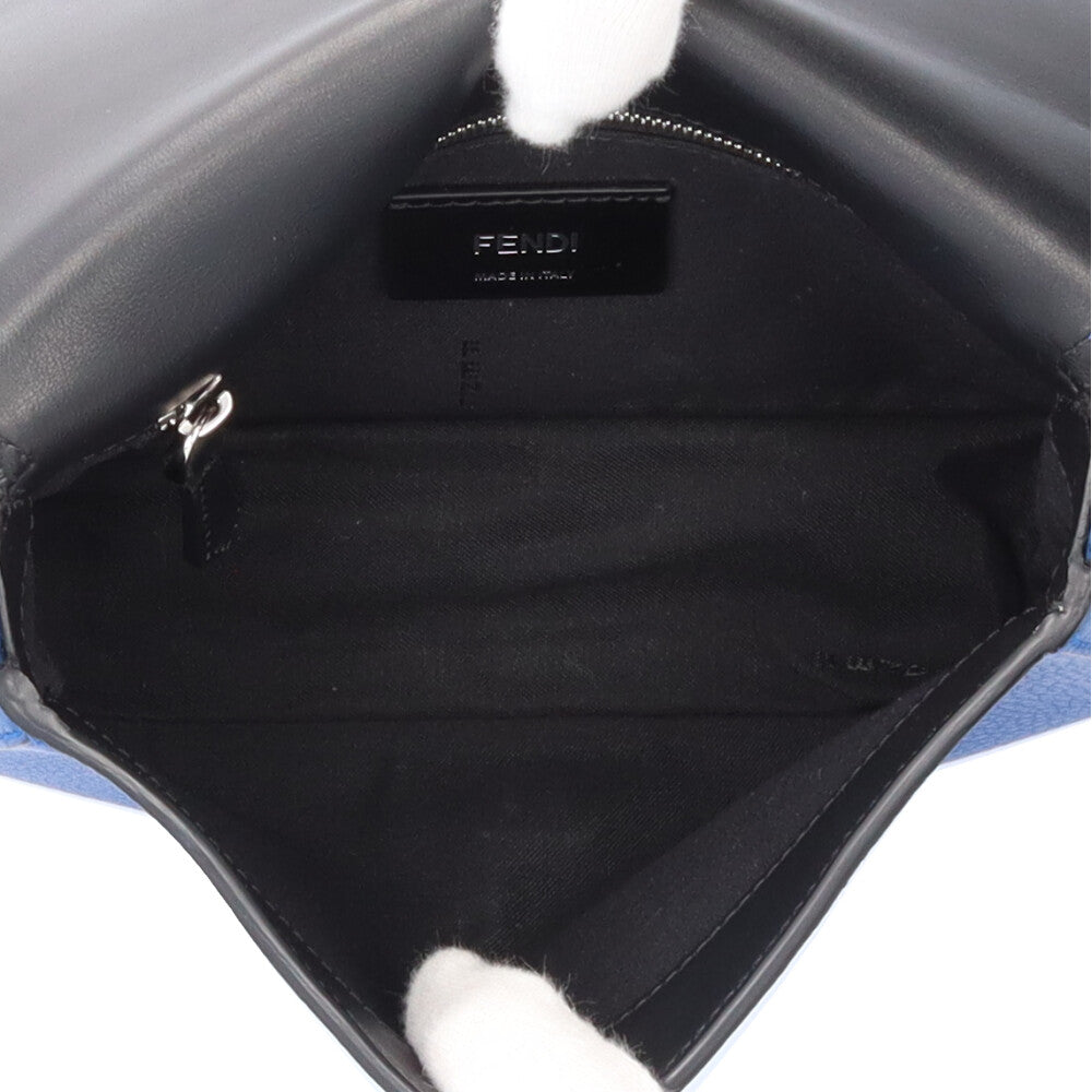 FENDI フェンディ ショルダーバッグ レザー ブルー レディース 中古