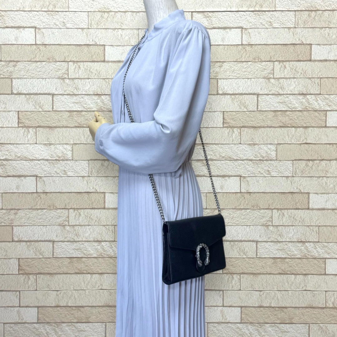 GUCCI グッチ ディオニュソス タイガーヘッド ショルダーバッグ レザー